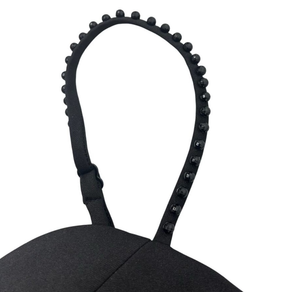 Nasty Gal Embellished Black Bralette/Crop - Picture 4 of 5